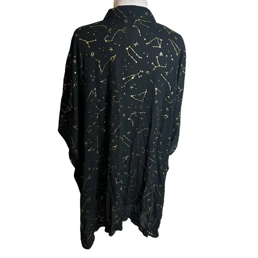 NWT SUNSHINE 79 Graphic Resort Shirt swim cover up zodiac Sz‎ L/XL
